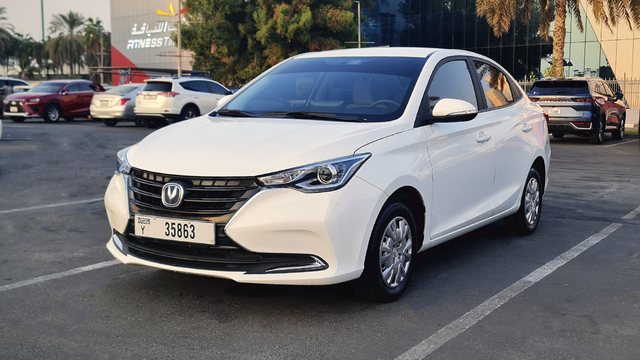 Changan Alsvin 2024، لون أبيض، للإيجار في دبي